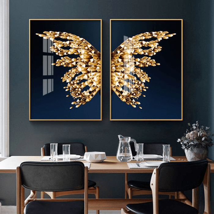 Moderny - Wholesale Gallery Wall Set - Crystal Butterfly Canvas Paintings (2 Pack)1