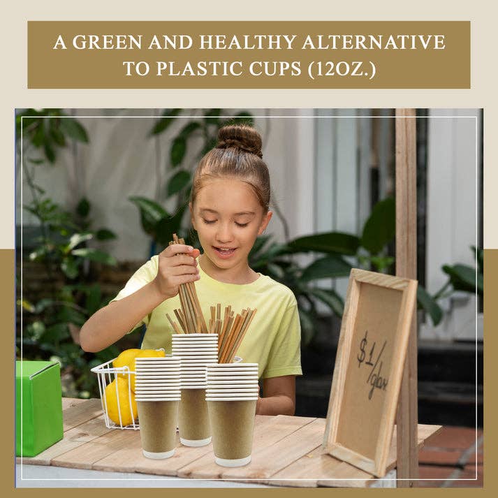 Three Leaf Products – Großhandel Einwegbecher – Three Leaf 12 oz Pappbecher, 500 Stück4