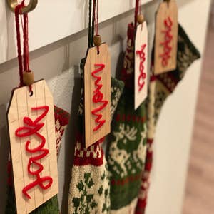 Christmas Stocking Holder - Wood Blanks for Crafting and Painting