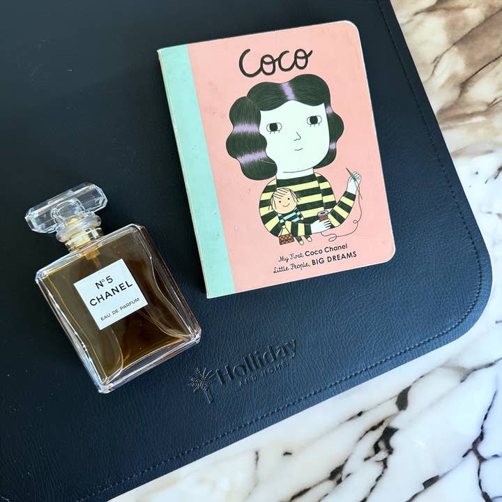 NOIR/GRIS Holliday and Home ~ 100% CUIR VEGAN - MATELAS À LANGER POUR BÉBÉ - en vente sur Faire7