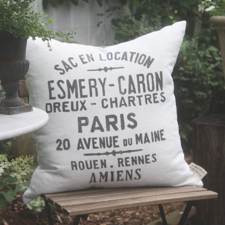 Esmery Caron Vintage French Pillow Cover for wholesale by de Beauchêne & Co