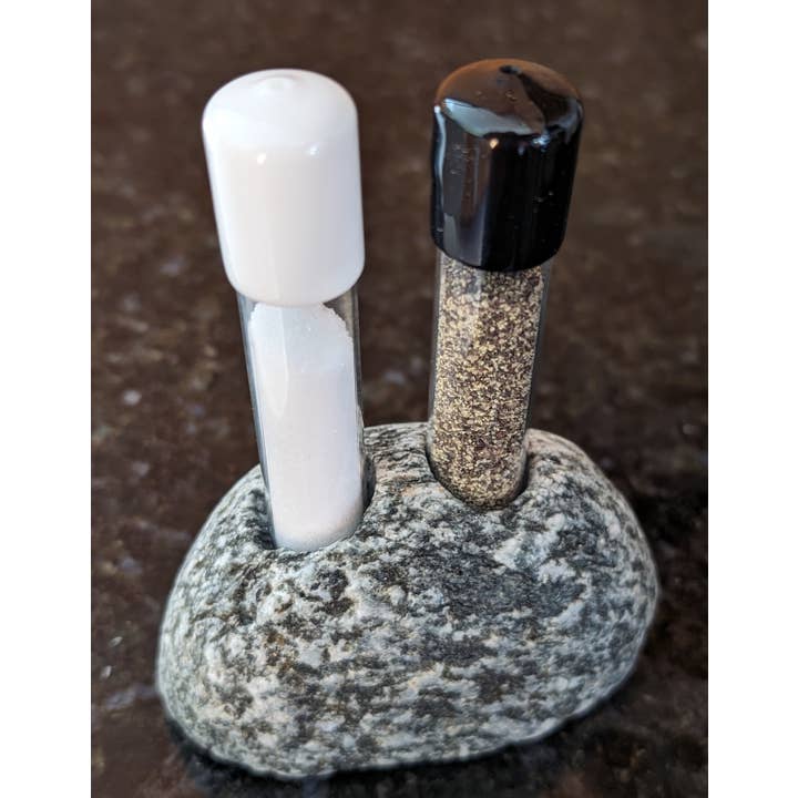 Sea Stones - Wholesale Salt & Pepper Shaker Set - Salt of the Earth - Natural Stone Salt & Pepper Shakers3