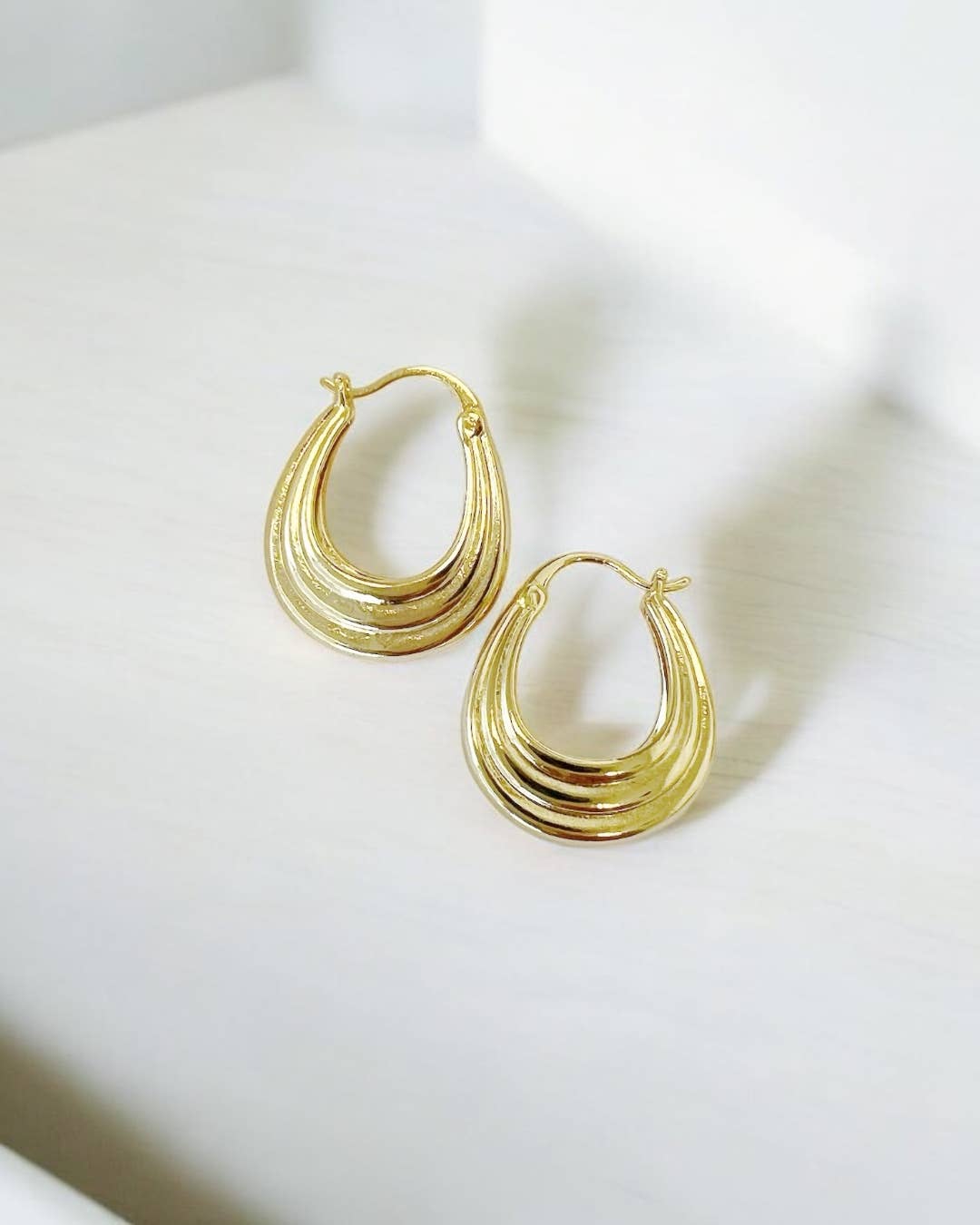 True by Kristy Jewelry - Wholesale Hoop Earrings - Claire Hoops Earrings Gold Filled Silver2