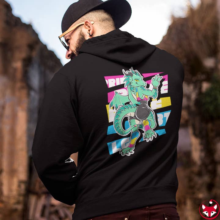 Pansexual Pride Jules Dragon - Hættetrøje for engroshandel hos Artworktee