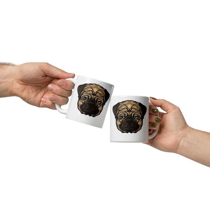 Club No-Kill 2027 Coffee Mugs - Wholesale Coffee Mug - Vinny the Pug Coffee Mugs 4