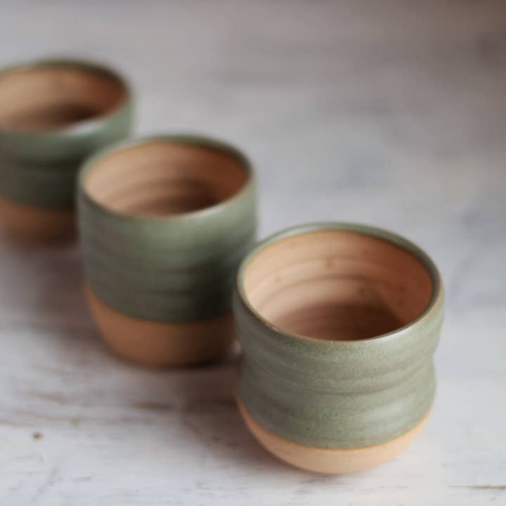 Gravesco Pottery - Wholesale Plant Pot - Assorted Small Planter Pots | Sage Green 2 inch handmade4