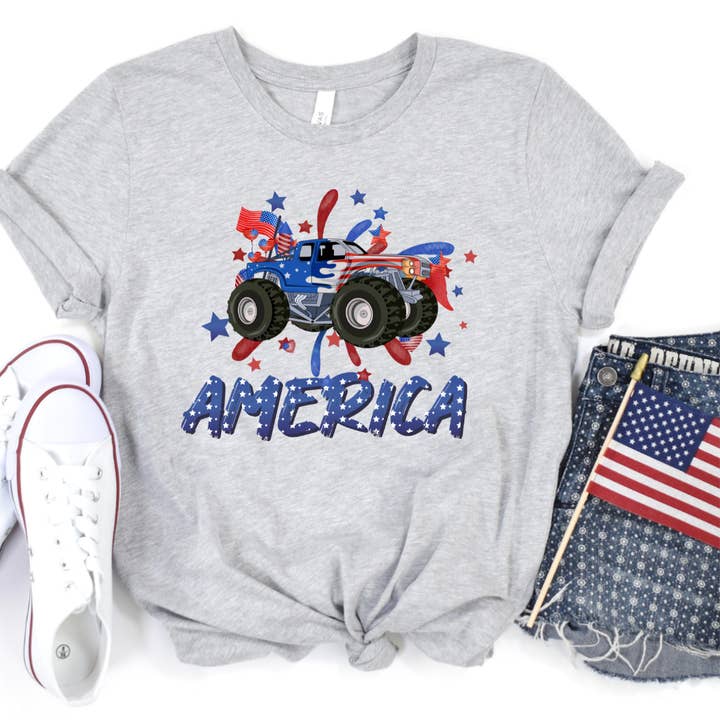Hello Gorgeous Apparel - Wholesale Screen printed t-shirt – Women′s - America 4th Of July T-Shirt