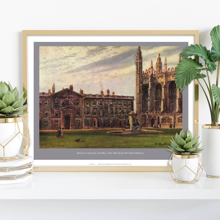 King's College Chapel And The Fellow's Building Art Print for wholesale by Star Editions