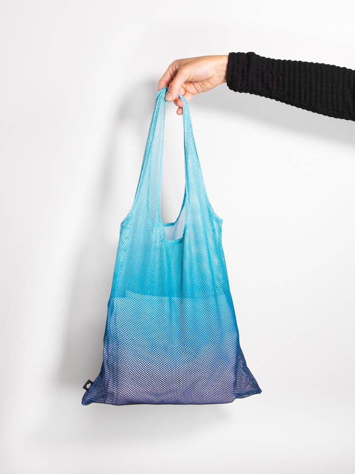 Ocean Blue mesh tas voor wholesale door Arpe
