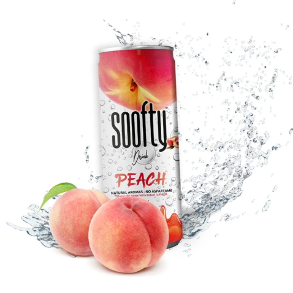 123bonbon - Wholesale Soda/Carbonated Drink - SOOFTY PEACH SLIM 33CL1