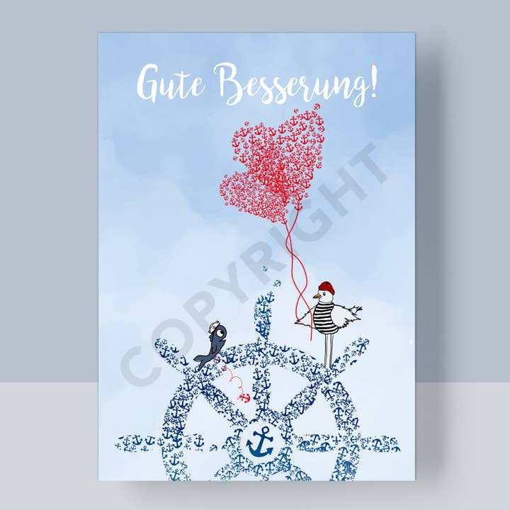 HEIMARTLIEBE® - Wholesale Postcard - POSTCARD - GET WELL SOON