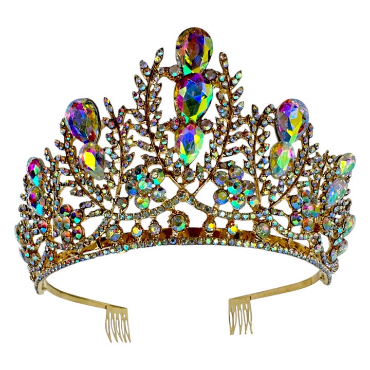 TAPA fashion - Wholesale Tiara - Women's - Crystal Tiara Crown CR1126-1 (1PC)5