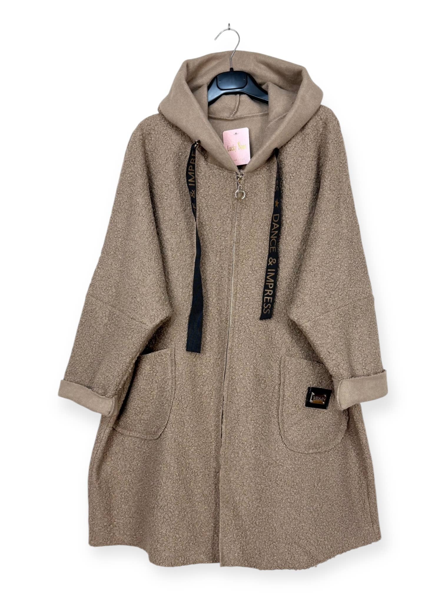 Lucky Nana – Engroshandel Frakke - Dame – AH 21278 - Frakke i Bouclé-stof8