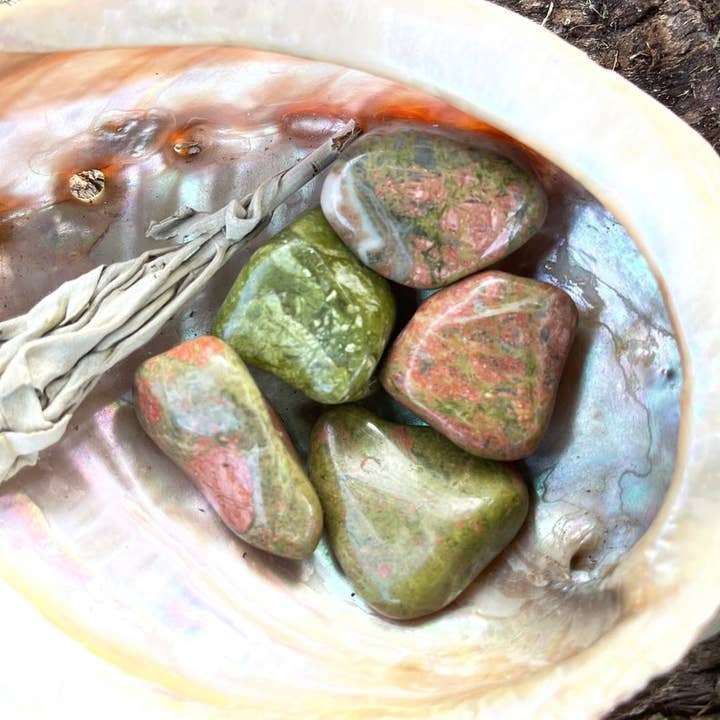 Bodhi Leaf Market – Engroshandel Spirituelle sten og krystaller – Kvalitetskrystaller Store polerede unakitkrystaller, krystal3