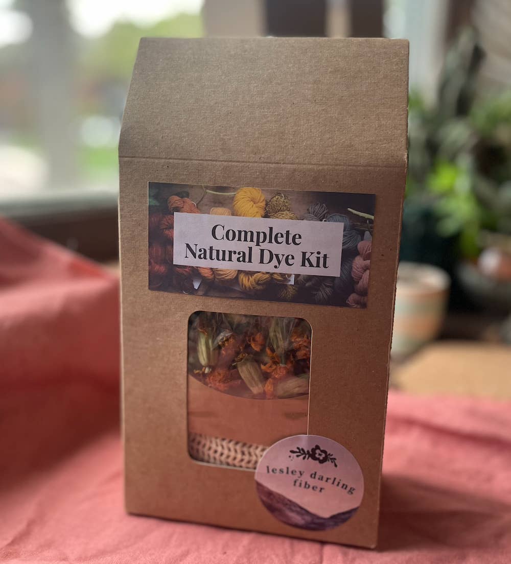 Lesley Darling Fiber - Wholesale DIY Craft Kit - Complete Natural Dye Kit