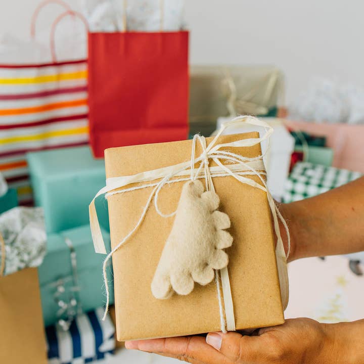 Nivas - Wholesale Ornament - Christmas Empanada - Dumpling - Pierogi Felt Ornament1