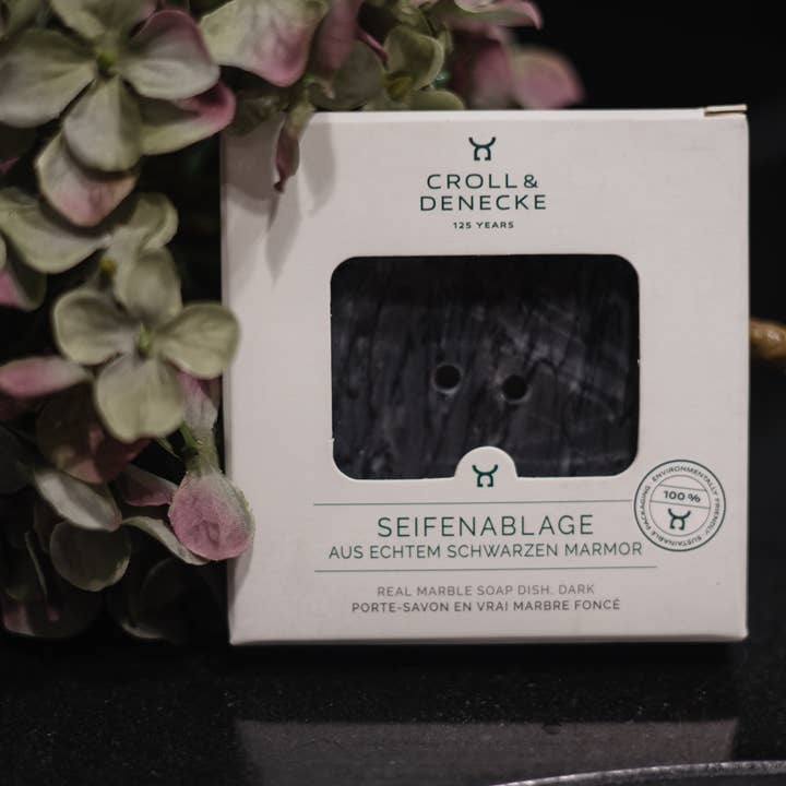 Croll & Denecke - Wholesale Bath Soap Dish - Soap dish made of genuine dark marble - chic eco design3