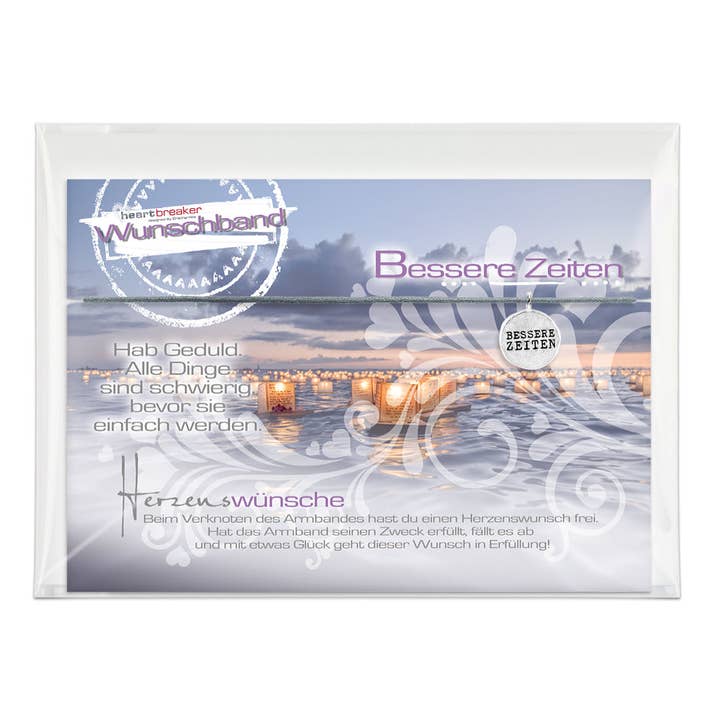 Wunschband Herzenswünsche “Better Times” for wholesale by Heartbreaker designd by Drachenfels