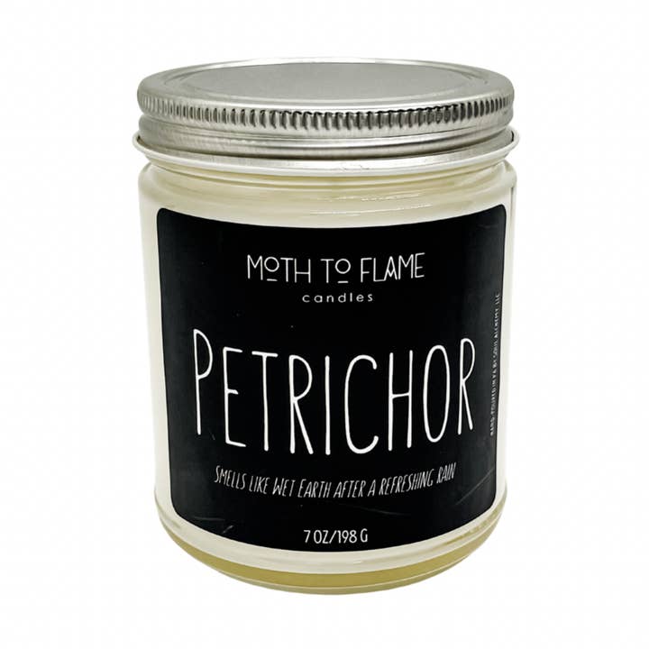Petrichor – Grounding Earth-Scented Candle (7 oz) for wholesale by Moth to Flame Candles