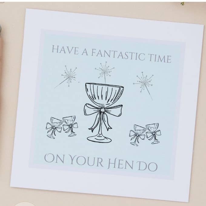 Carte de fête de mariage pour enterrement de vie de jeune fille pour la vente par Sjstationery