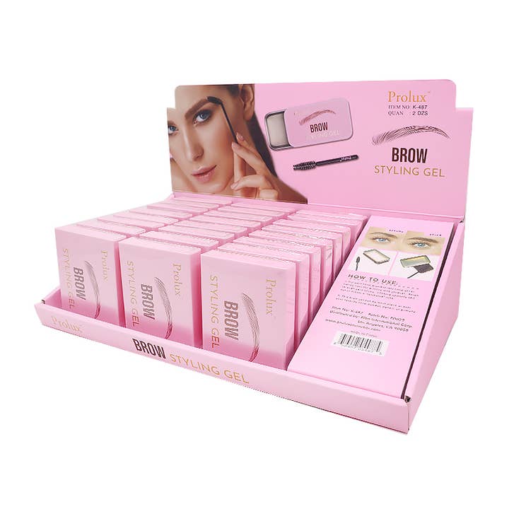 PINEAPPLE Beauty - Wholesale Eyebrow pencil/filler - Prolux K-487 Brow Styling Gel - 24pc3