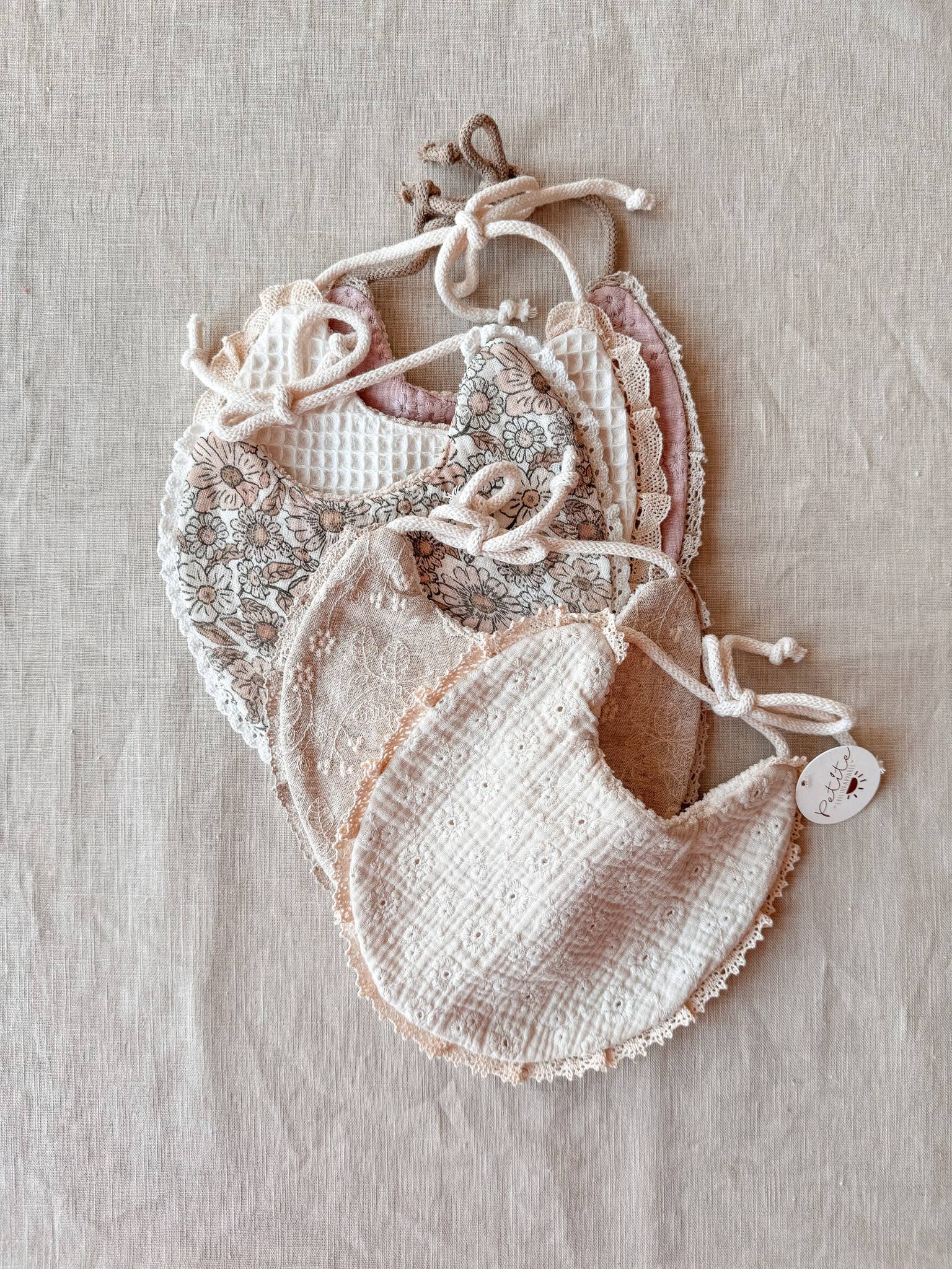 PETITE EvelinaApparel - Wholesale Bib - Baby - GRAB BAG / girly baby bib1