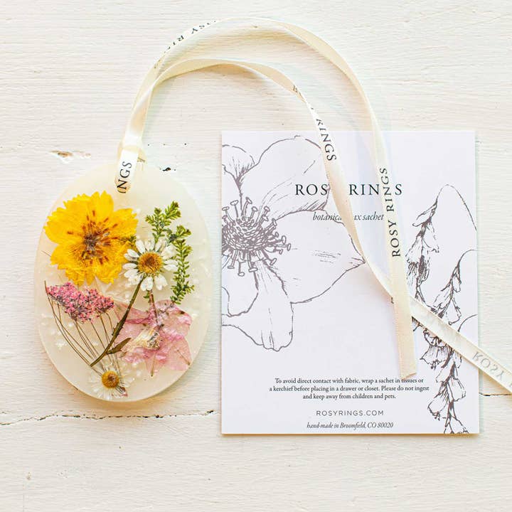 Rosy Rings - Wholesale Sachet - Lemon Blossom & Lychee Petite Botanical Sachet