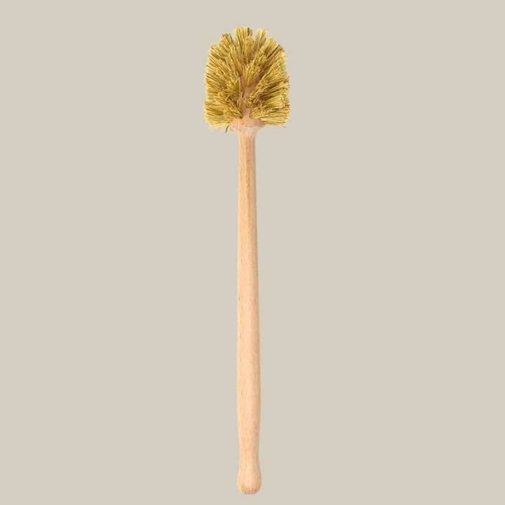 Long Handle Bottle Brush – Beechwood & Agave Fiber for wholesale by The Waste Less Shop