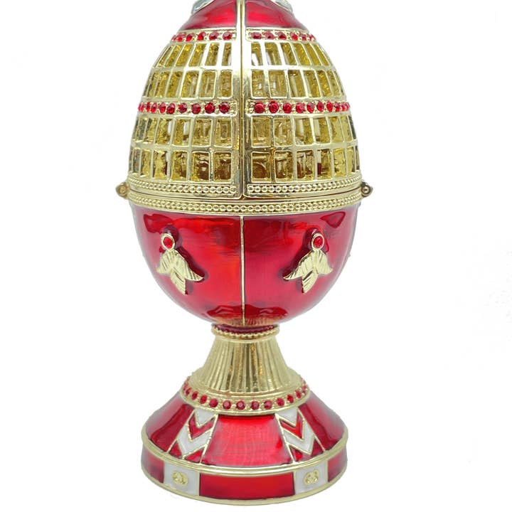 Keren Kopal – wholesale Prydnadslåda – Rött ryska ägg2