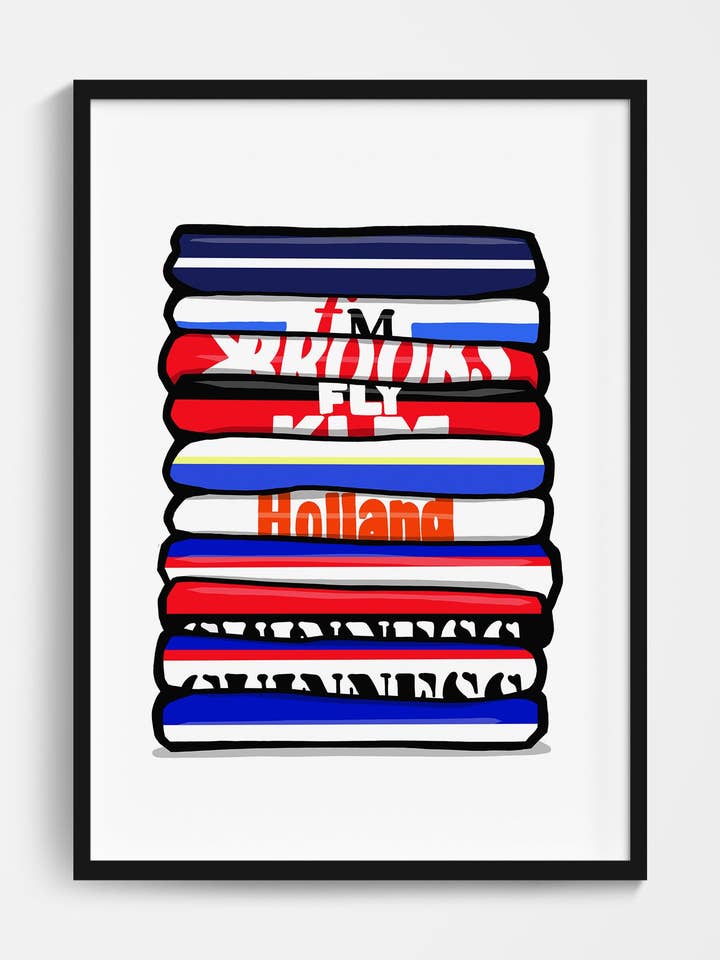 QPR Shirt Stack Print for wholesale by Football Devotion