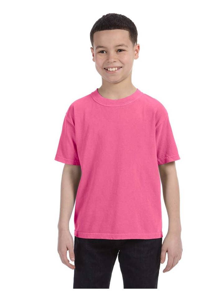 Total Apparel - Wholesale T-Shirt - Kids - Comfort Colors Garment-Dyed Youth Midweight T-Shirt | C90186