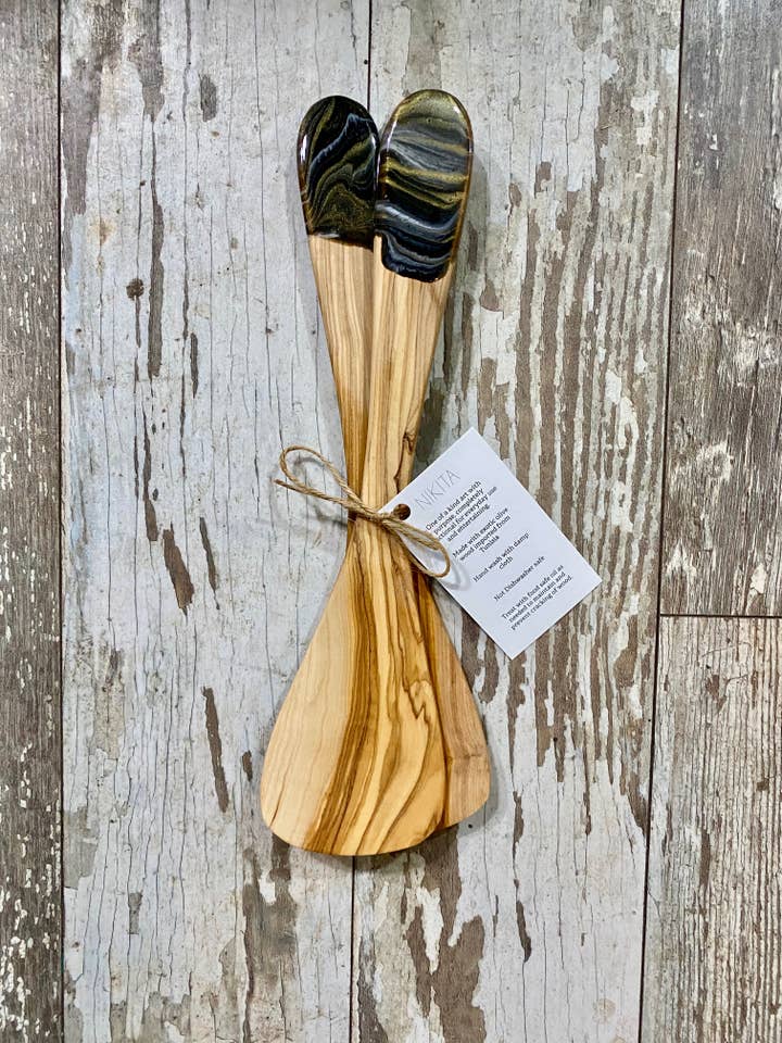 Spatule en bois d'olivier pour la vente par Nikita Fine Art LLC