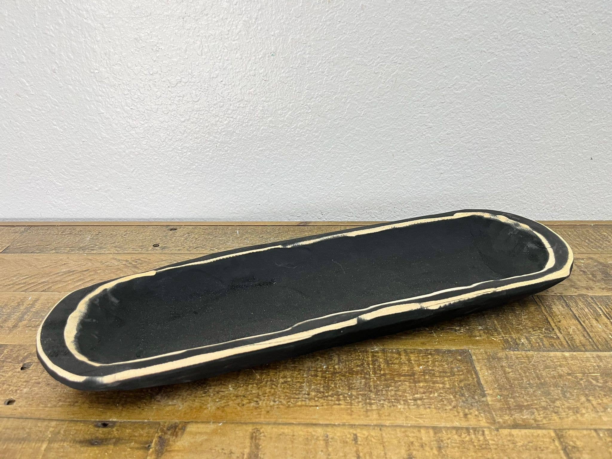 Rustic Farm - Vente Bougeoirs - Petit bol à pain, noir, prêt à bougies, fait main #A