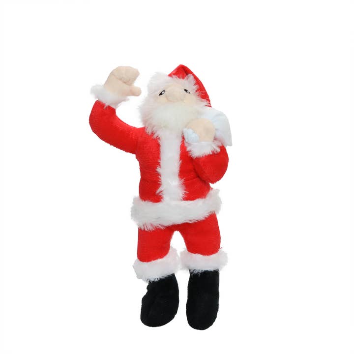 Mighty Jr Arctic Santa - Christmas, Plush, Squeaky Dog Toy for wholesale by Tuffy Dog Toys - VIP Products