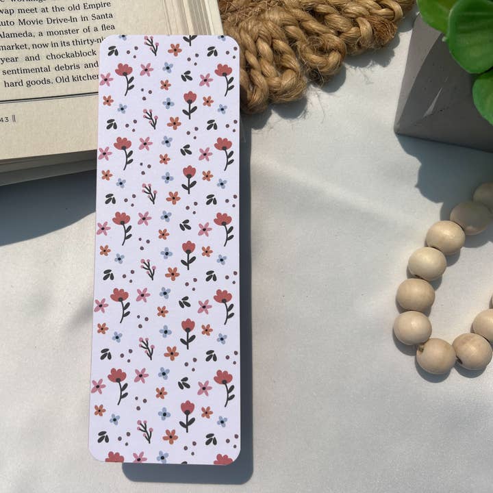 Marque-page en carton, Fleurs sauvages, Marque-page floral pour la vente par See You Tomorrow Shop
