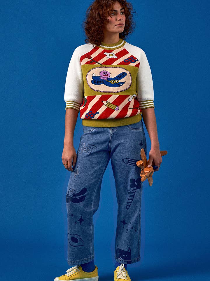 The Aero-Pup Sweater for wholesale by Kina and Tam