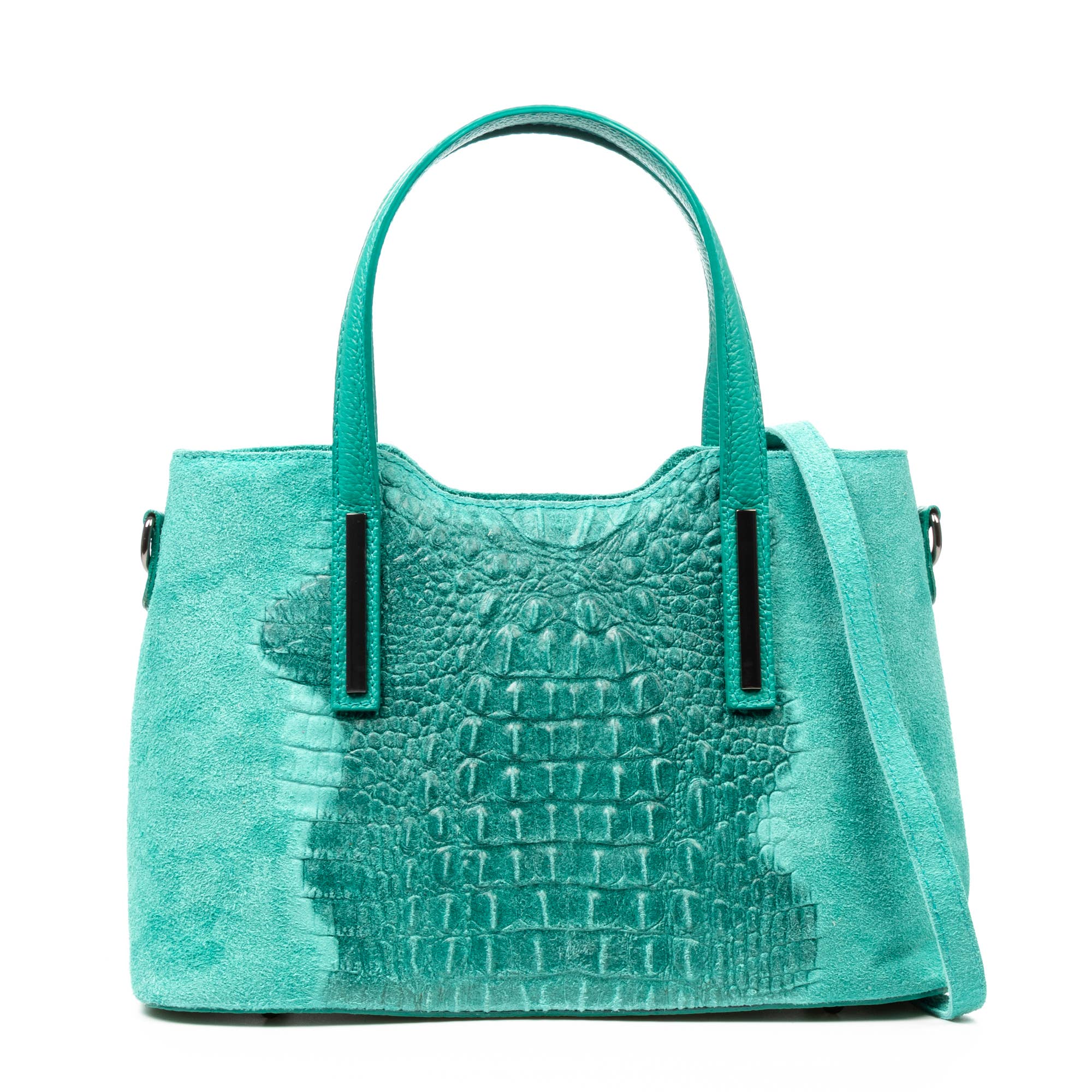 FIRENZE ARTEGIANI - Vente Sac à main avec poignée sur le dessus – femme - Fiesole sac cabas Femme. Cuir véritable Suède Crocodile.1