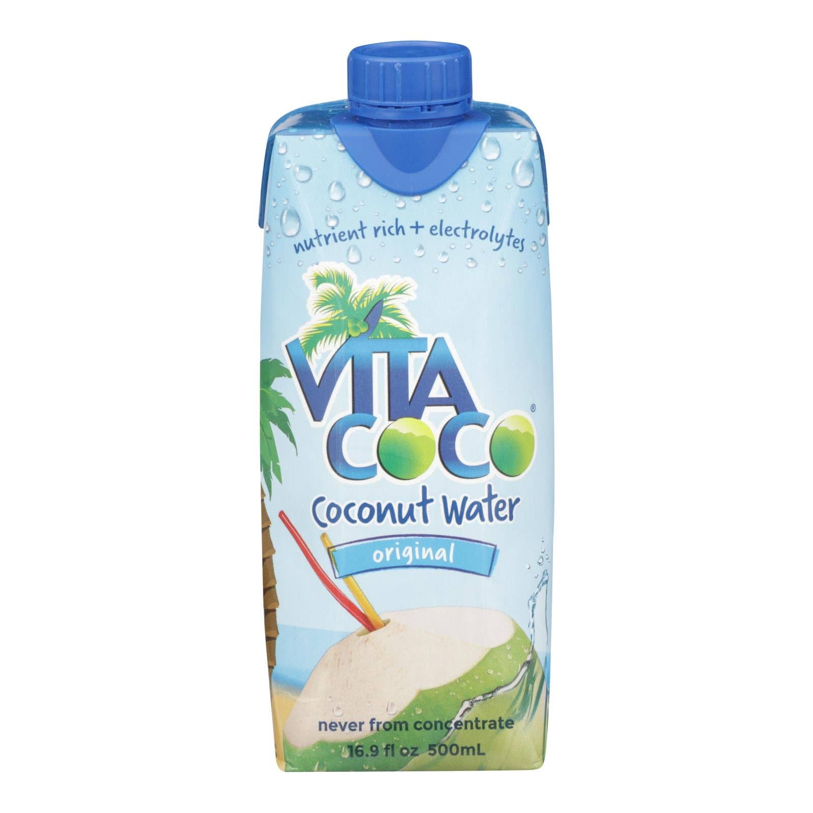 Everyday Supply Co - Wholesale Flavored/Infused Water (Non-Carbonated) - Vita Coco - Cocnut Water 4 Pack - Case of 6 - 67.6 FZ0
