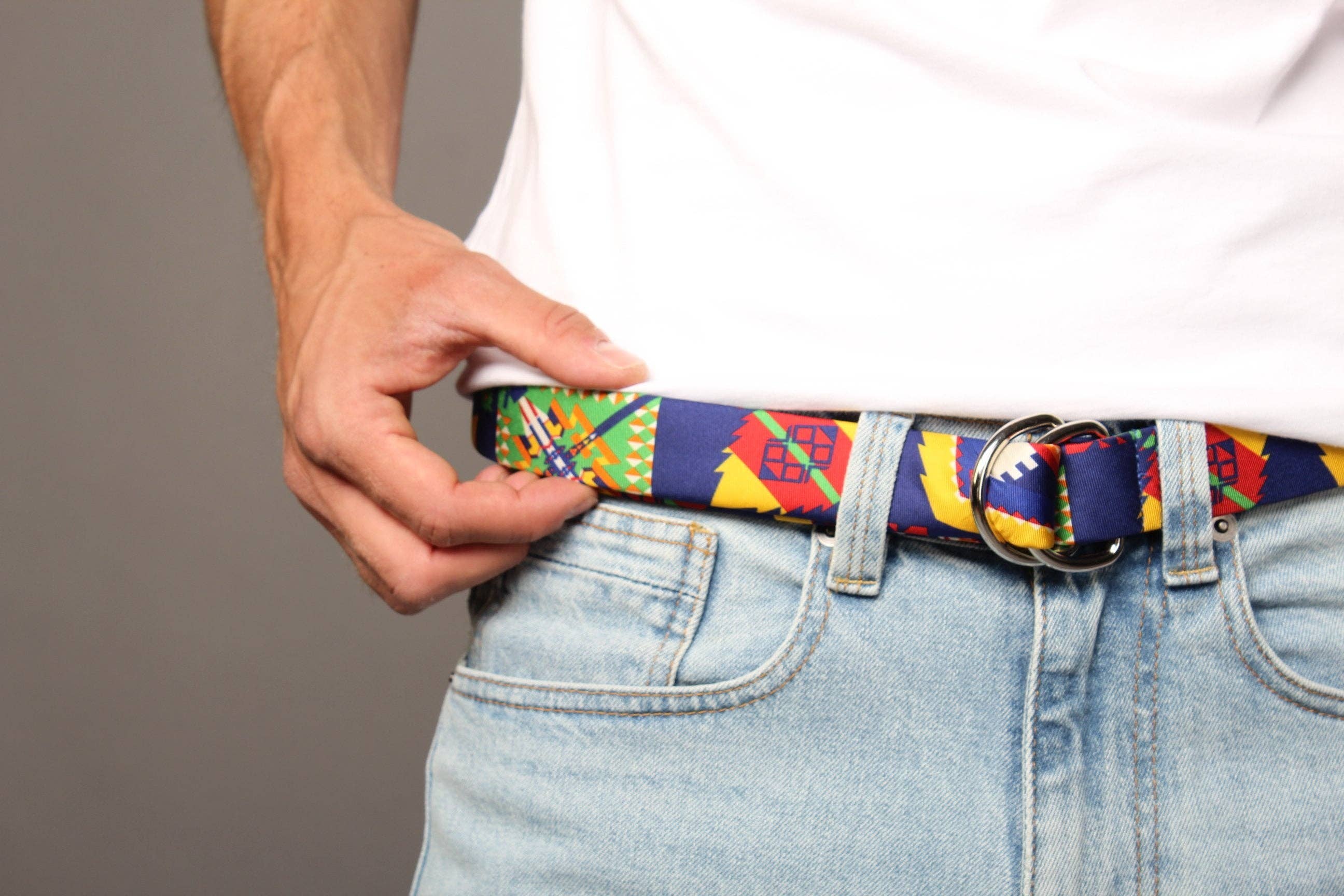 KRAGÜ - Wholesale Belt - Unisex - KRAGUE ETHNO RETRO BLUE1