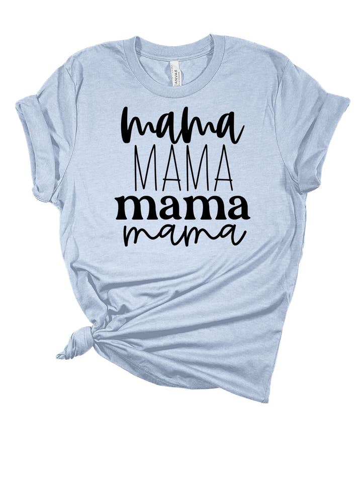 T-shirt Stacked Mama pour la vente par HG Press Co