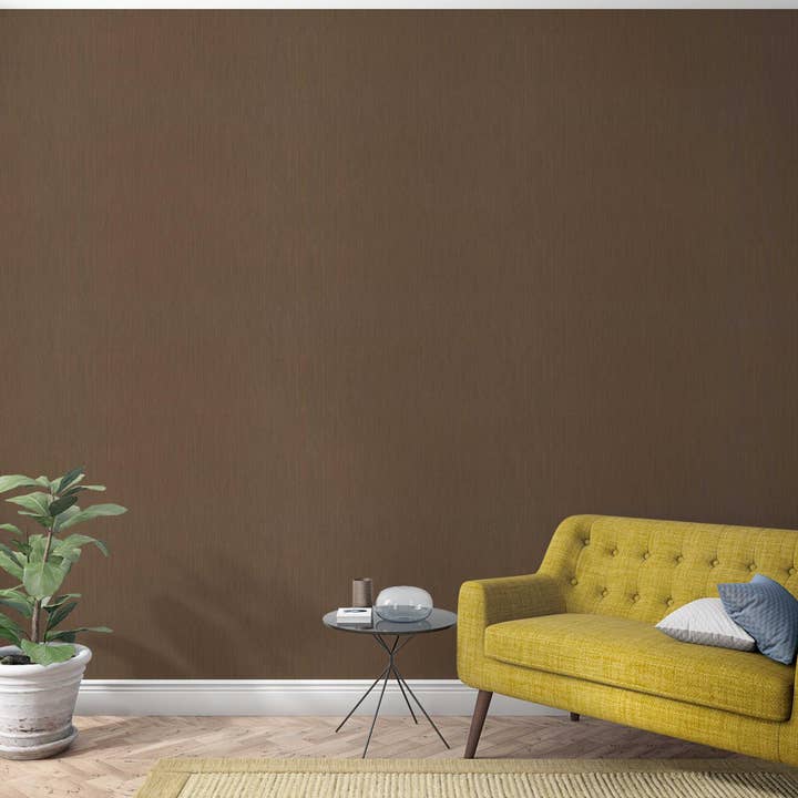 Behang effen bruin voor slaapkamer, woonkamer of keuken voor wholesale door Marburg