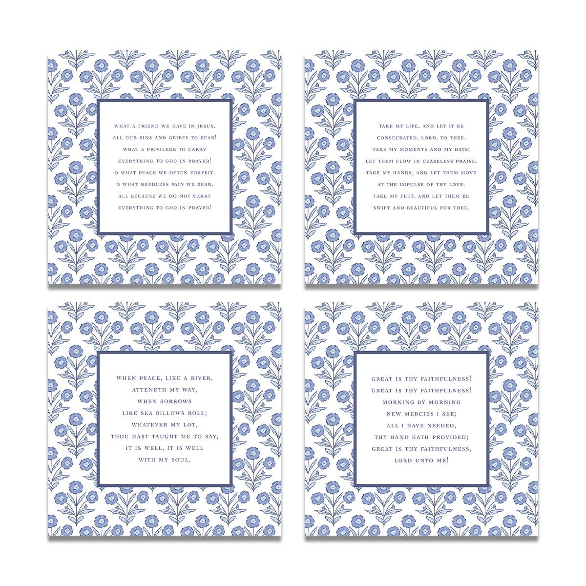 Lilypad Design Co. - Wholesale Stationery/Notecard Set - Floral Hymn Cards1