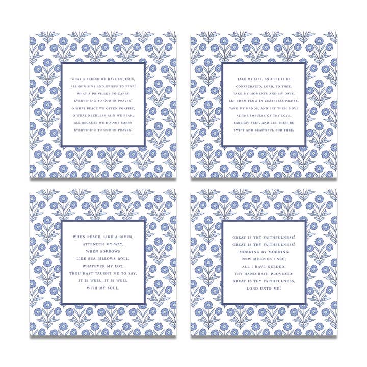Lilypad Design Co. - Wholesale Stationery/Notecard Set - Floral Hymn Cards1