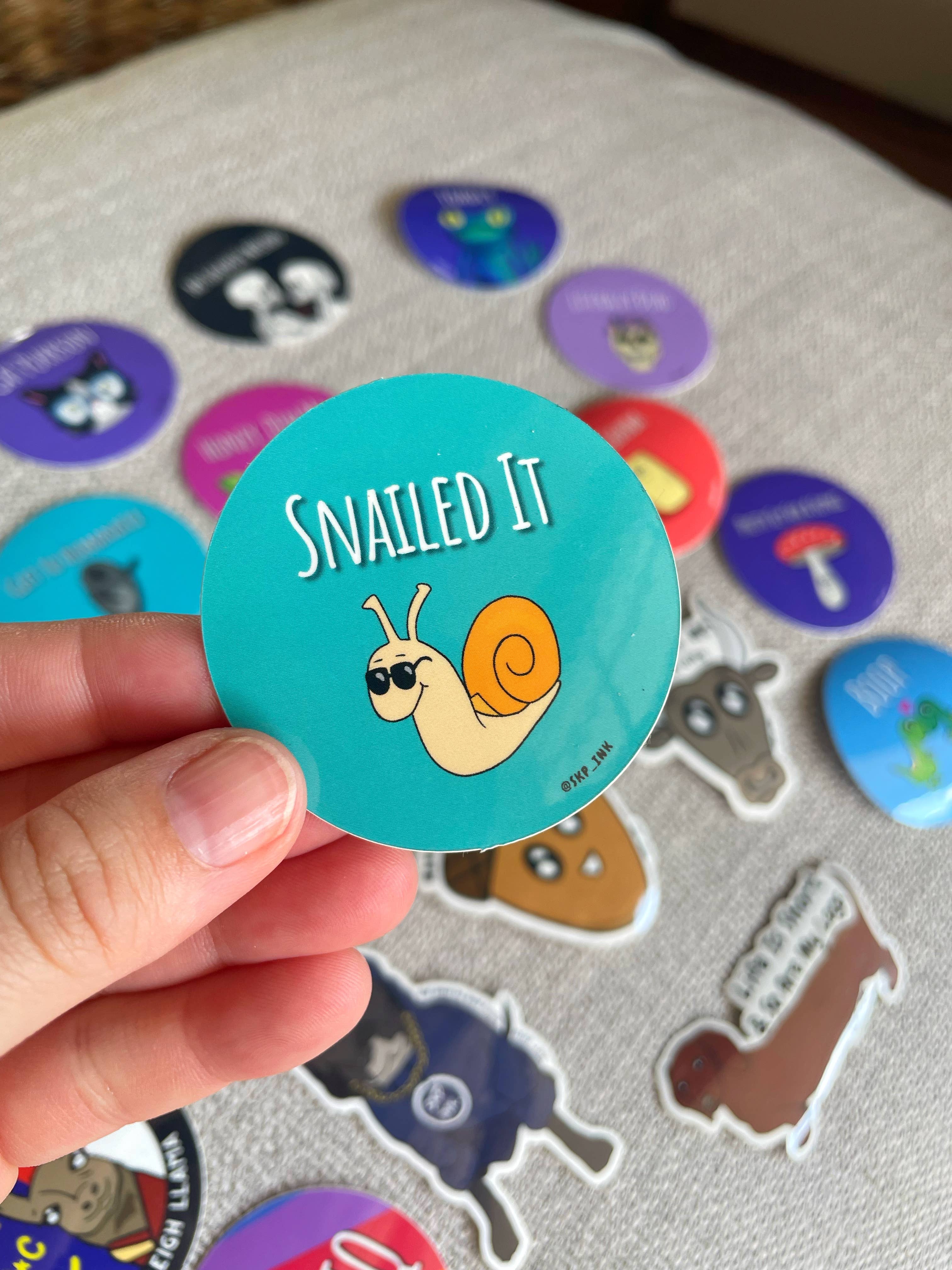 SKP ink - Vente Autocollant - Snail It | Autocollant en vinyle Snail Pun de 2 pouces0