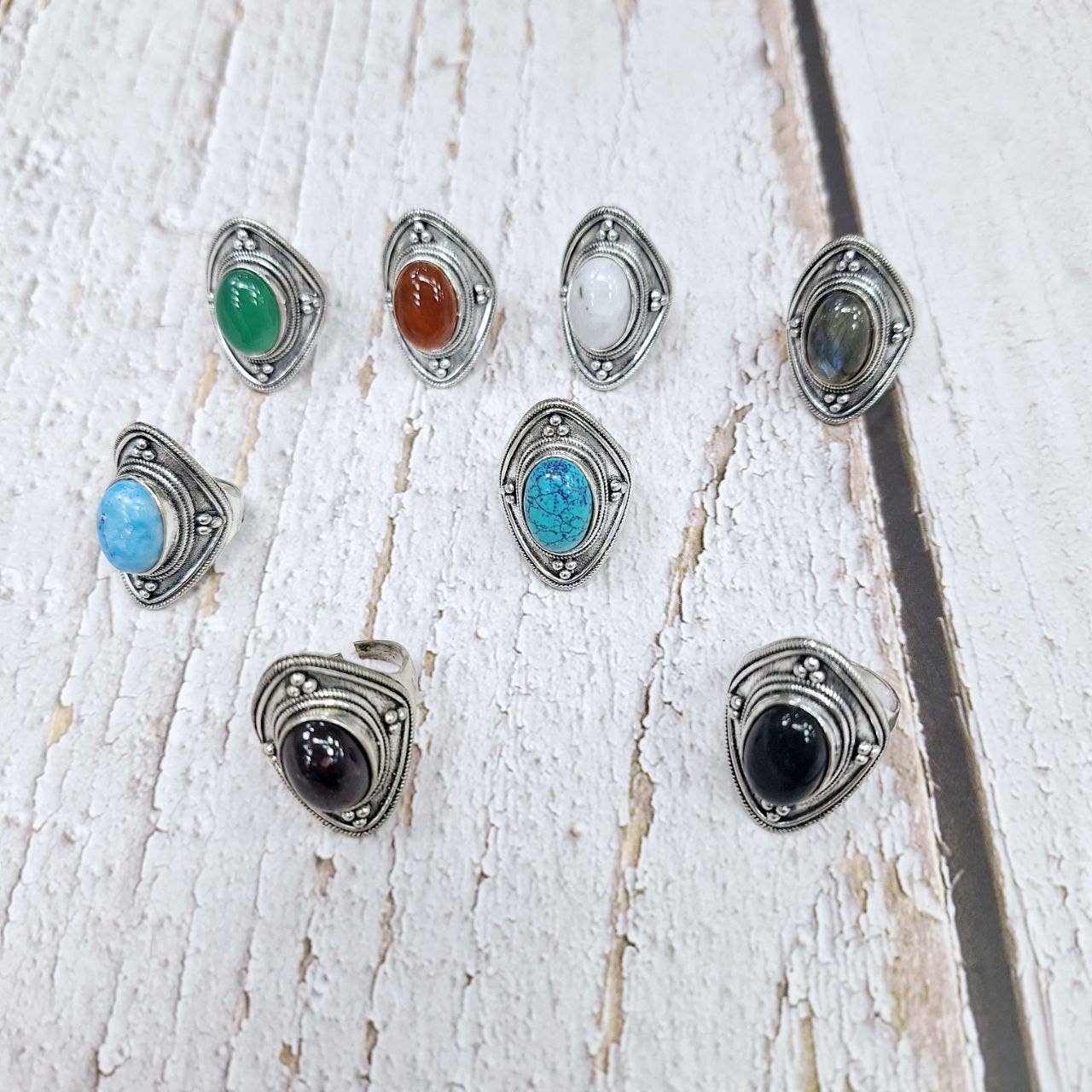 Hecho a mano - Wholesale Single Stone/Solitaire Ring - Colored stone ring6