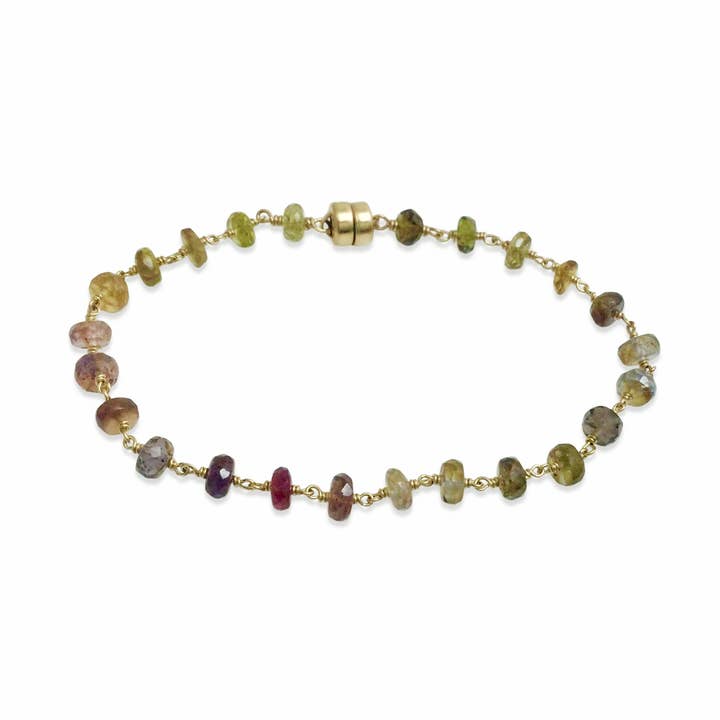 BRACELET OMBRÉ EN SAPHIR MULTICOLORE pour la vente par Delisch Jewelry & Accessories