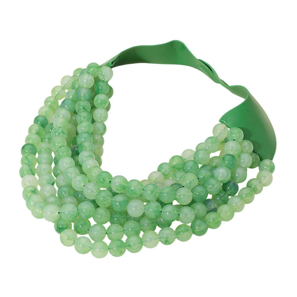 Madeline Love – wholesale Beaded/pearl necklace – Chunky Multi-Strand Beaded Necklace with Magnetic Clasp9