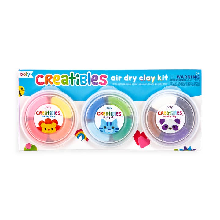 OOLY - Wholesale DIY Craft Kit - Kids - Creatibles DIY Air Dry Clay Kit - Set of 12