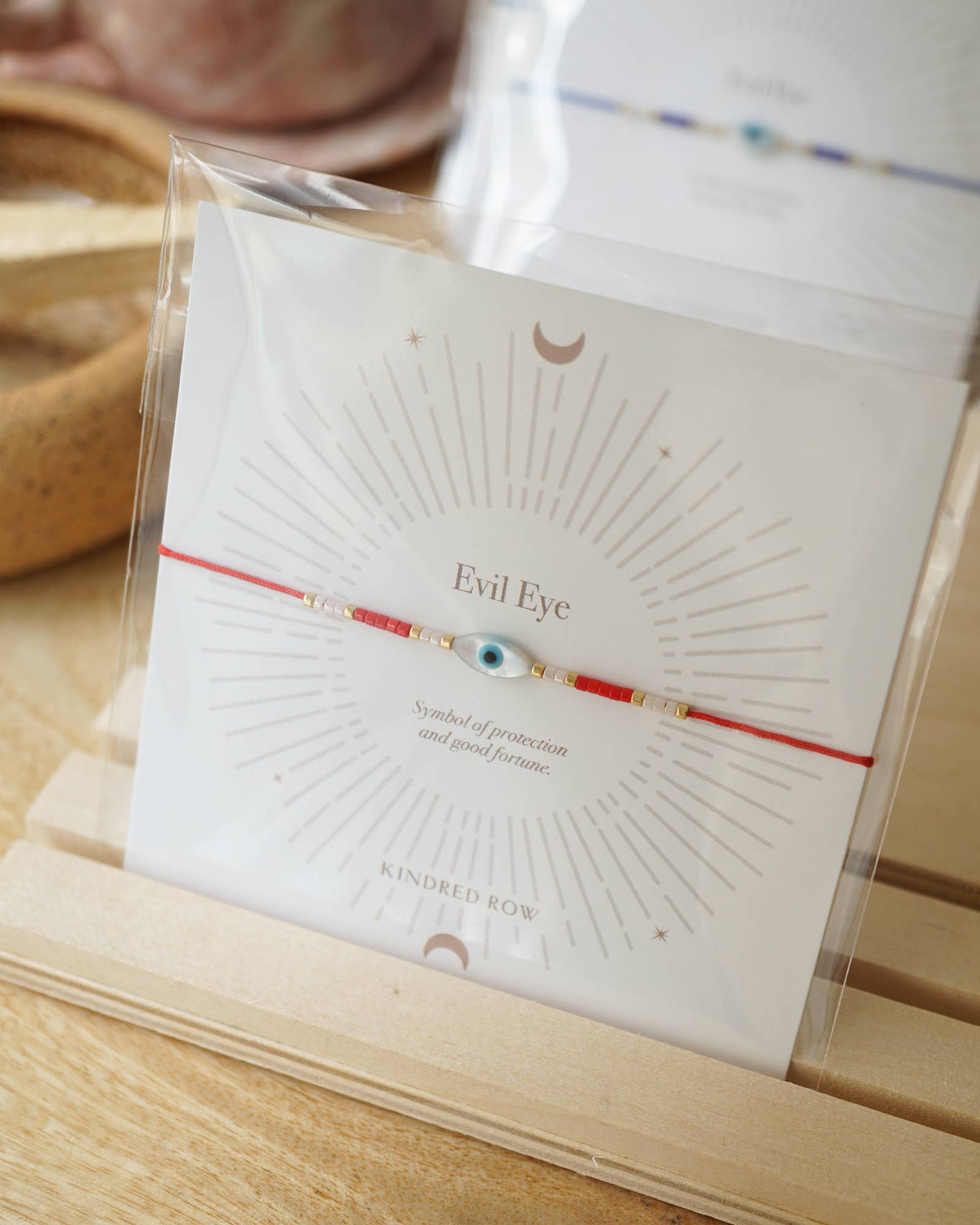 Kindred Row - Wholesale Armband met kralen - Boze Oog Koord Armband, Rood2