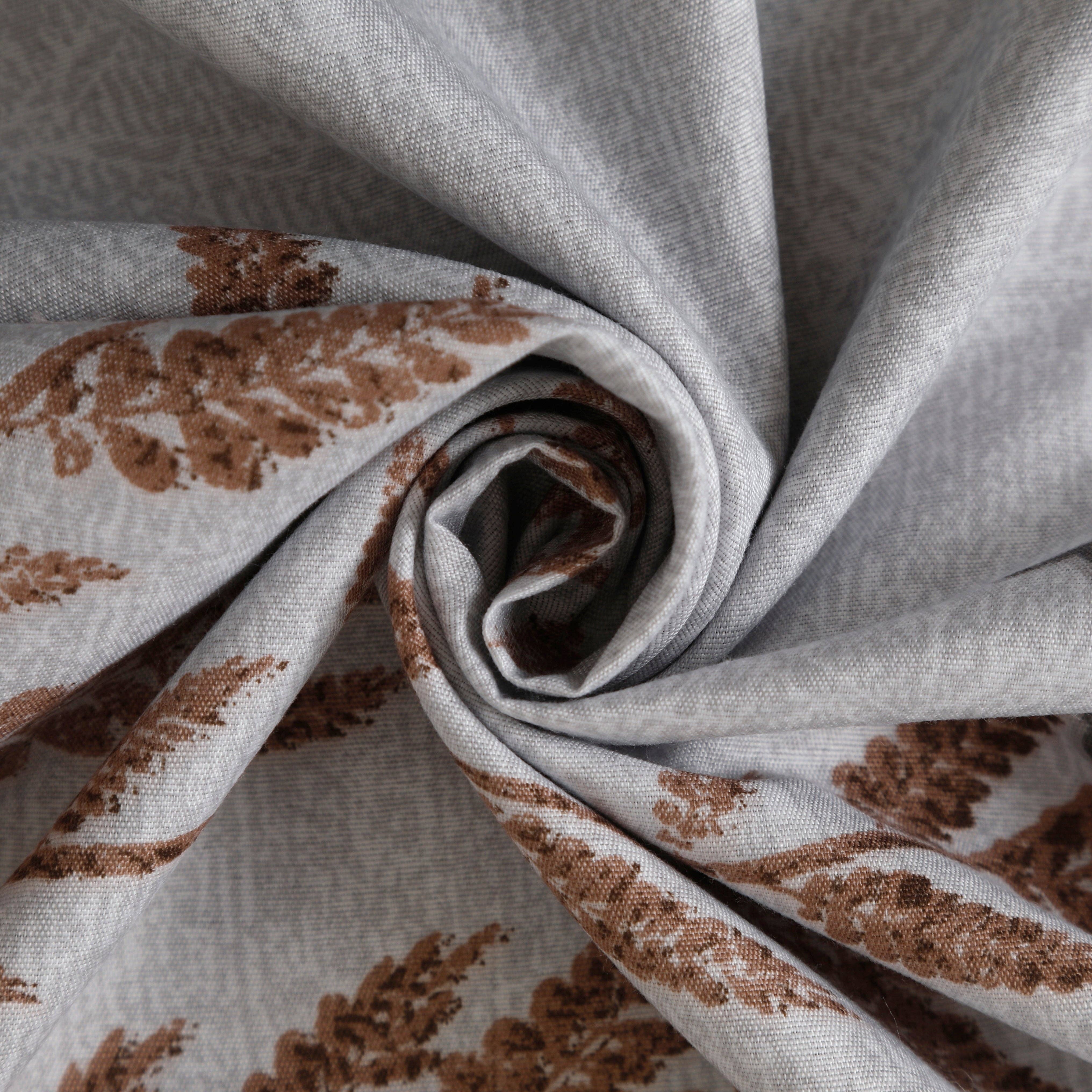 BOD HOME - Vente Housses de couette - Housse de couette imprimée feuilles d'automne avec fermeture éclair4